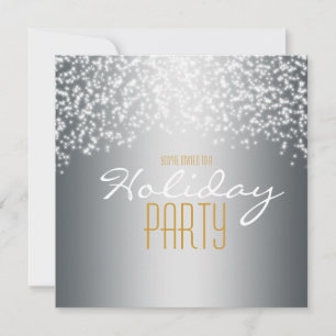 Invitación de brillo destellante para fiesta de va