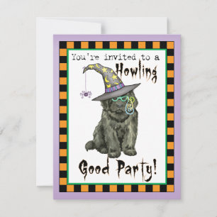 Invitación de bruja de Newfie