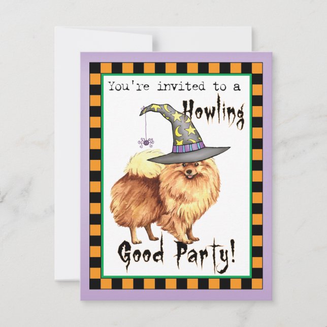 Invitación de bruja panomerana (Anverso)