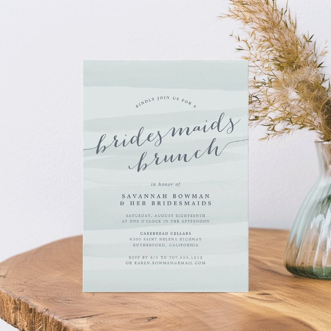 Invitación de brunch a las damas de honor de Green (Subido por el creador)