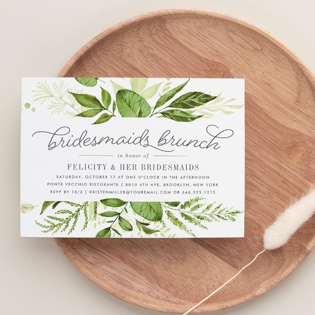 Invitación de brunch a las damas de honor de Wild  (Subido por el creador)