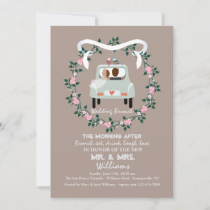 Invitación de brunch a los recién casados post Bod