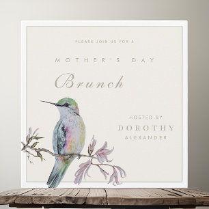 Invitación de brunch al Día de la Madre de bonito 