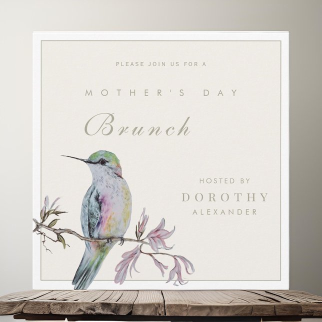 Invitación de brunch al Día de la Madre de bonito  (Subido por el creador)
