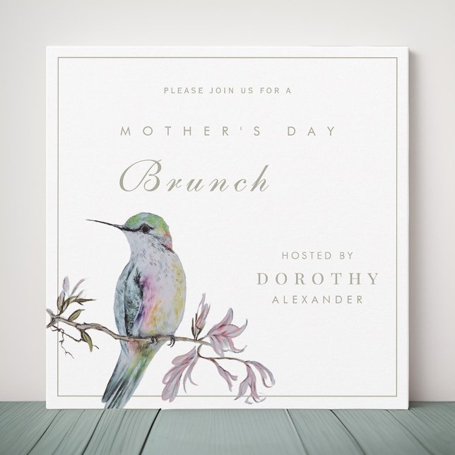 Invitación de brunch al Día de la Madre de bonito  (Subido por el creador)