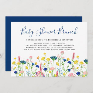 Invitación de brunch Baby Shower para el jardín de