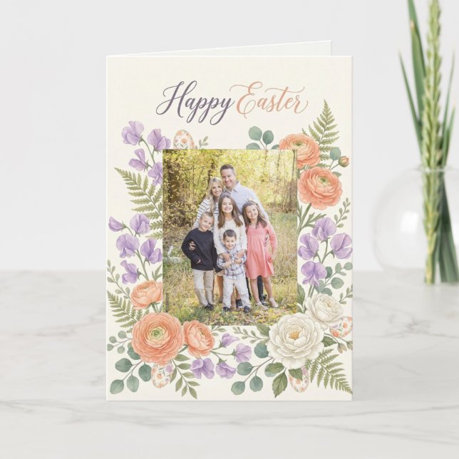 Invitación de Brunch de Bendiciones de Pascua con  (Anverso)