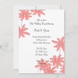 Invitación de Brunch de Boda después de la Ceremon