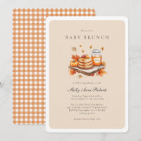 Invitación de brunch de color acuático de otoño mo