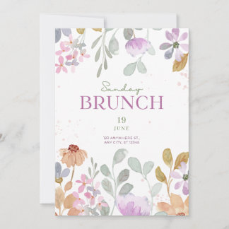 Invitación de brunch de domingo - Elegante y Perso