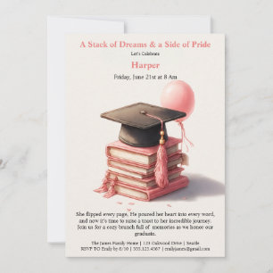 Invitación de Brunch de Graduación para Amante de