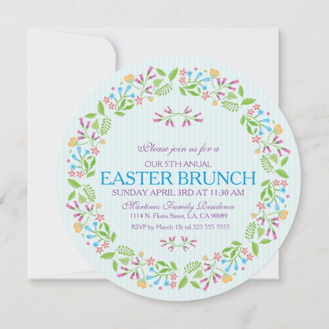 Invitación de brunch de invierno de invierno de ve (Reverso)