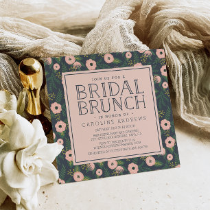 Invitación de brunch de novias en Rubor a media no