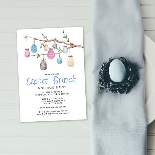 Invitación de Brunch de Pascua de Huevos
