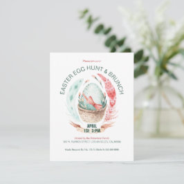 Invitación de brunch de Pascua de Huevos de Pascua