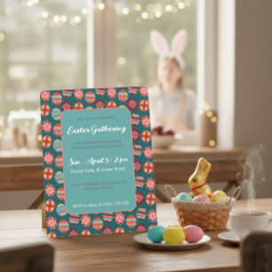 Invitación de brunch de Pascua dibujada a mano