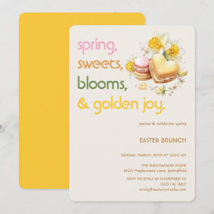 Invitación de Brunch de Pascua Fiesta de Primave