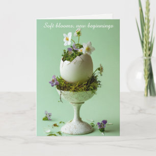 Invitación de Brunch de Pascua Huevo Floral Primav