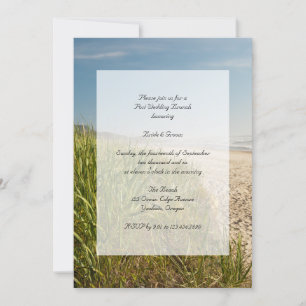 Invitación de Brunch de Posada de Bodas en la Play