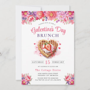 Invitación de brunch de San Valentín al Día de Gal