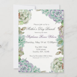 Invitación de brunch del Día de la Madre a una suc