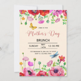 Invitación de Brunch del Día de la Madre con Acuar