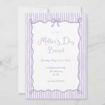 Invitación de brunch del día de la madre de Bow Li