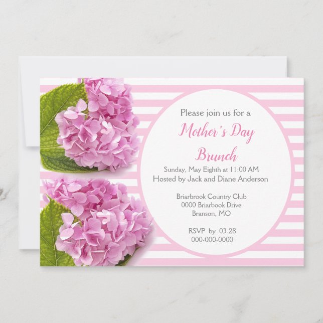 Invitación de brunch del Día de la Madre de Hydran (Anverso)