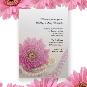 Invitación de brunch del Día de la Madre de Pink L