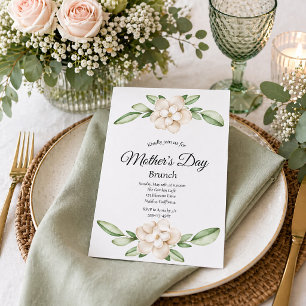 Invitación de Brunch del Día de la Madre Floral El