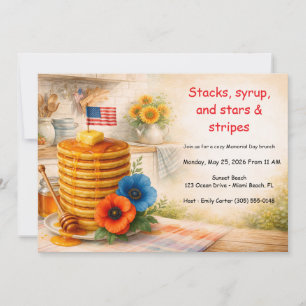 Invitación de Brunch del Día de la Recordación de 