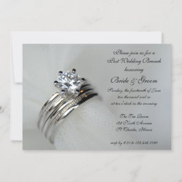 Invitación de Brunch después de la Boda con Anillo