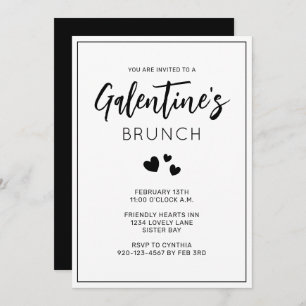 Invitación de brunch en el día de los galentinos b