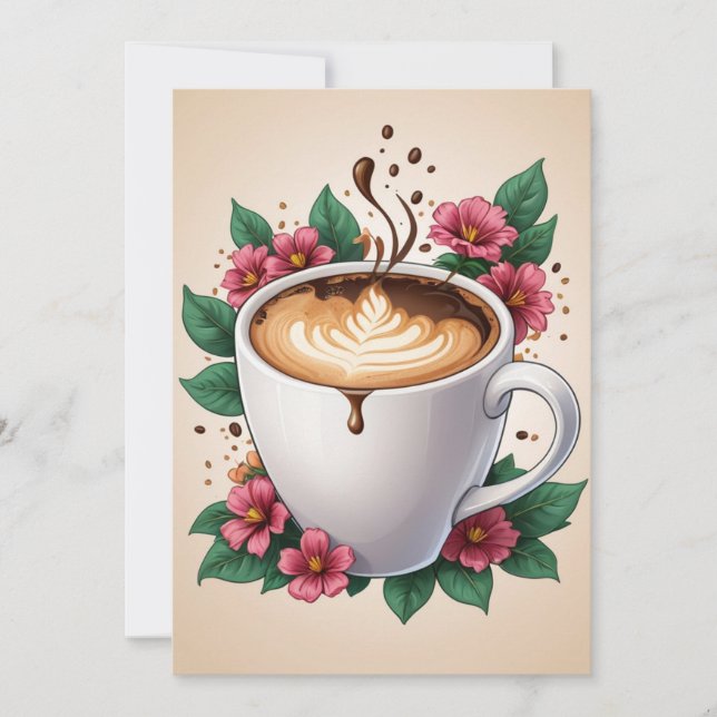 invitación de brunch floral de cumpleaños (Anverso)