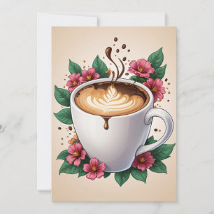 invitación de brunch floral de cumpleaños