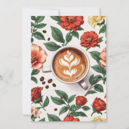 invitación de brunch floral de cumpleaños