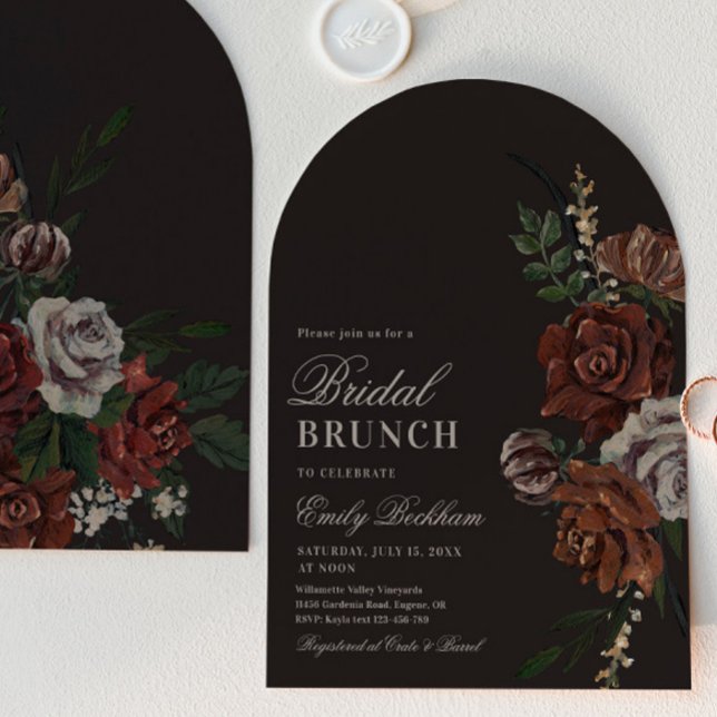 Invitación de Brunch Nupcial con Arco Floral Malhu (Subido por el creador)