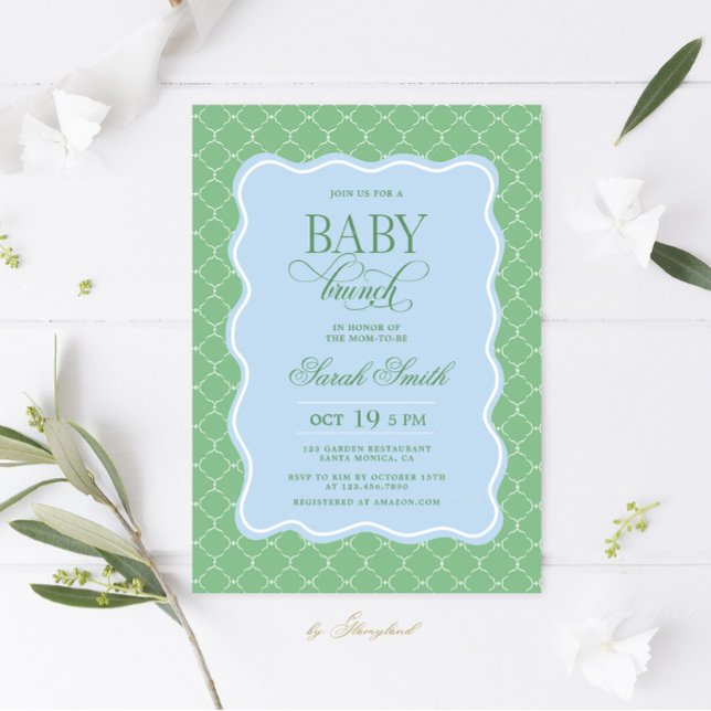 Invitación de brunch para bebés precoces (Subido por el creador)