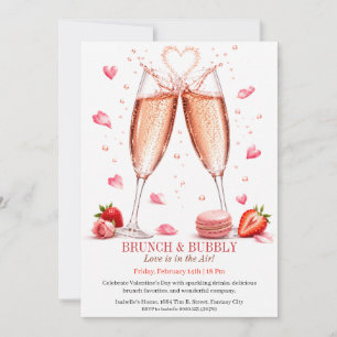 Invitación de Brunch y Burbujas Brunch de Champán