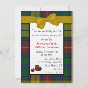 Invitación de Buchanan Tartan Plaid