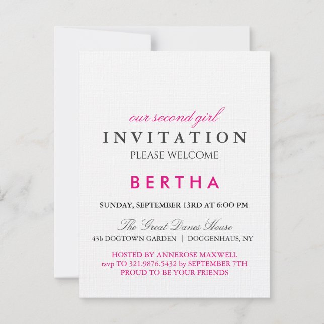 Invitación de Bulldog Francés (Reverso)