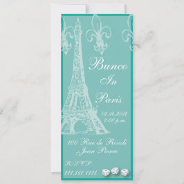 Invitación De Bunco En París Por Artinspired