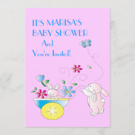 Invitación de Bunny Baby Shower