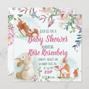Invitación de Bunny Baby Shower