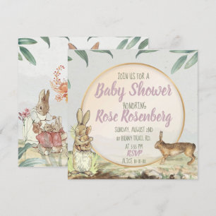 Invitación de Bunny Baby Shower