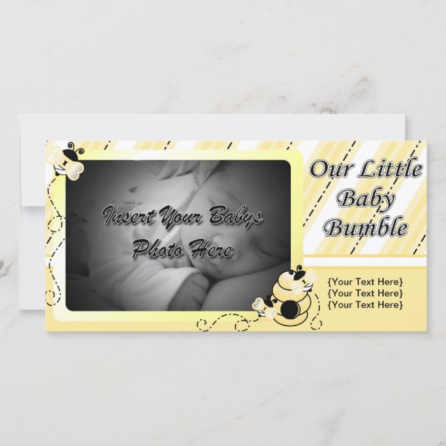 Invitación de burbujas de bebé (Anverso)