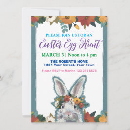 Invitación de búsqueda de huevos de Pascua