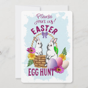 invitación de búsqueda de huevos de Pascua