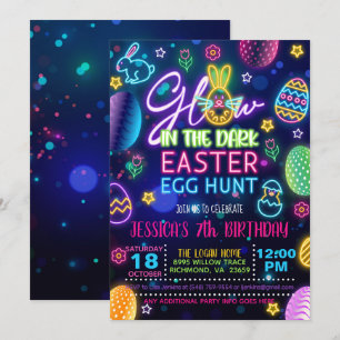 Invitación de búsqueda de huevos de Pascua con bri