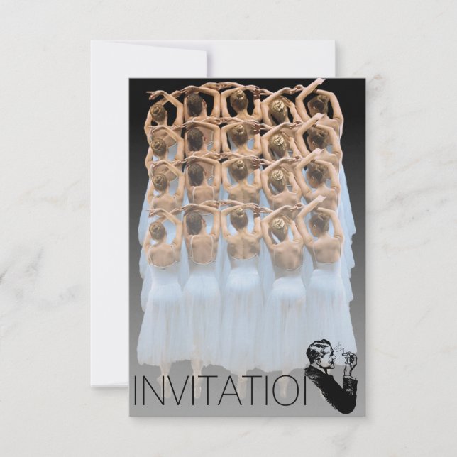 Invitación de caballeros de Balet Ball (Anverso)